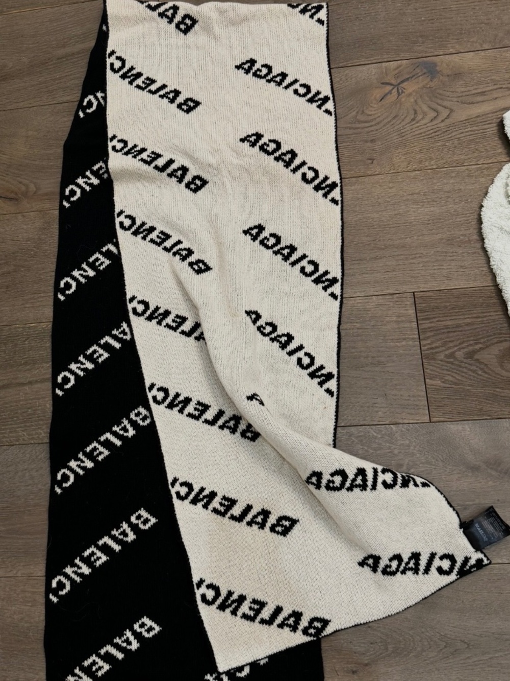Balenciaga Wool Logo Scarf